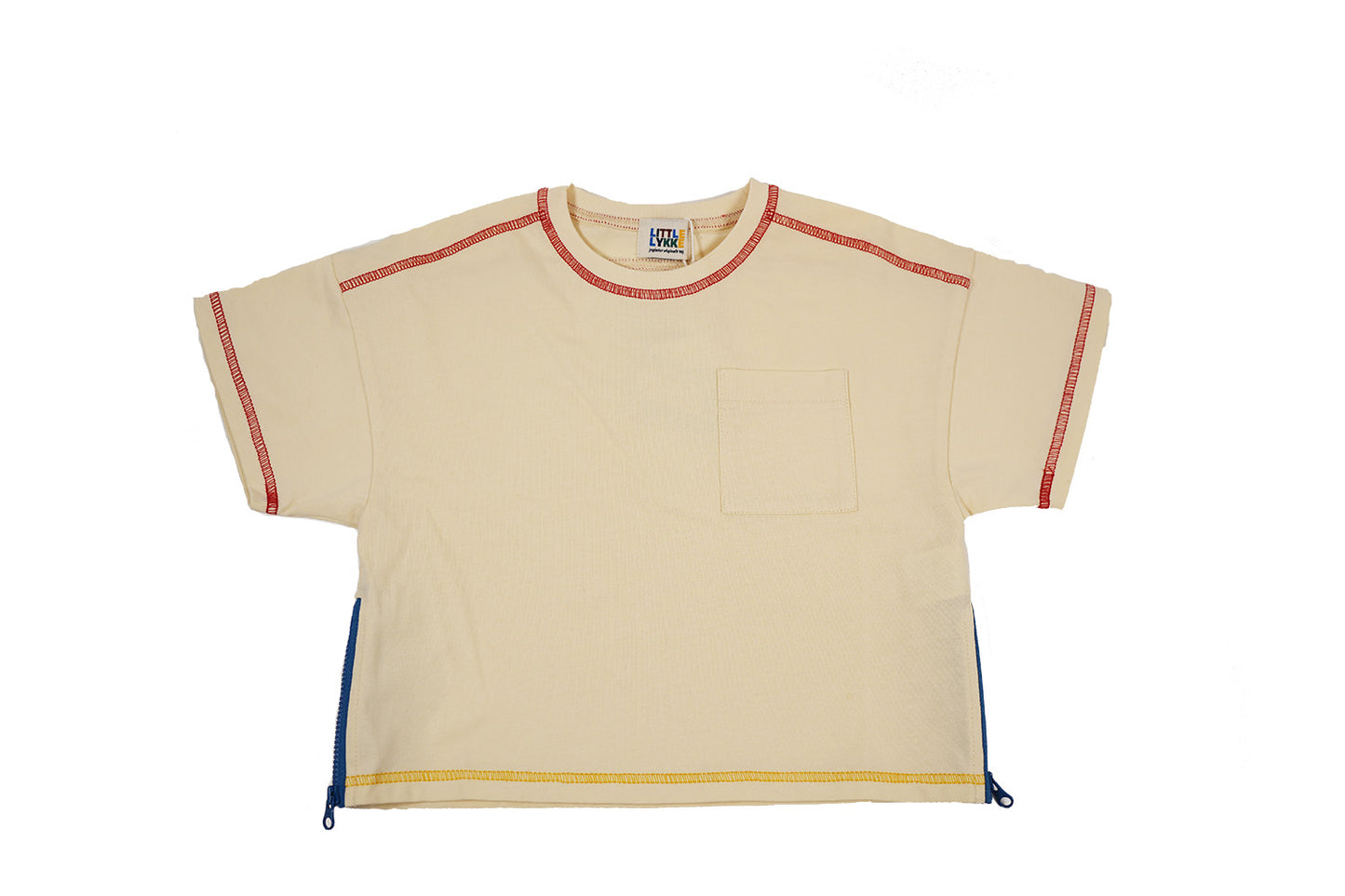 26SS-T006 カラースティッチZIP　S/S TEE