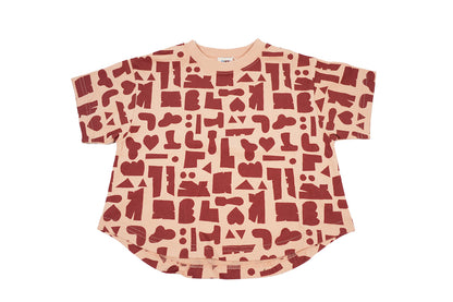 26SS-T002/グラフィックロゴ総柄S/STEE
