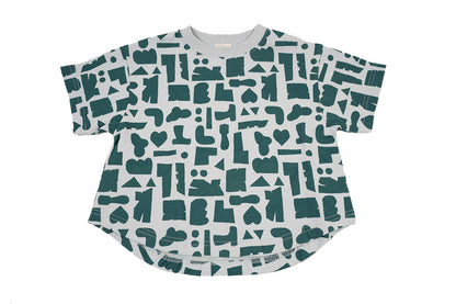 26SS-T002/グラフィックロゴ総柄S/STEE